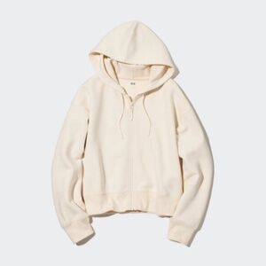 Uniqlo Dry Sweat Cropped Full-Zip Long-Sleeve Hoodie XXL